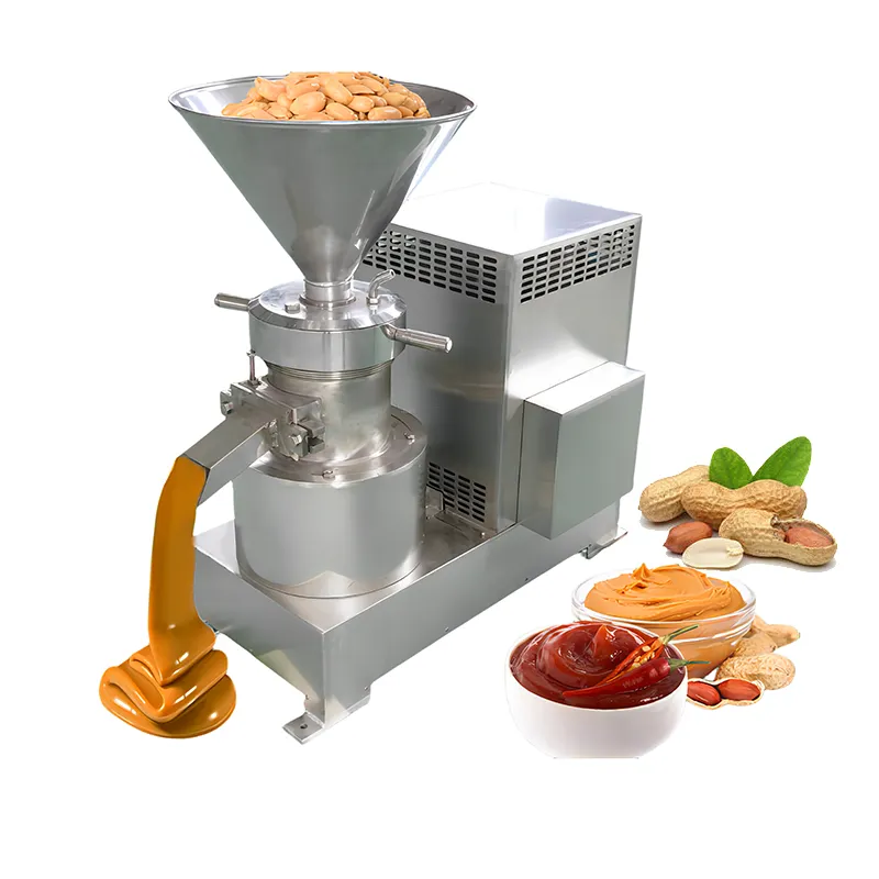 Commercial Nut Peanut Colloid Mill Grinder Pistachio Hazelnut Almond Cashew Sesame Paste Grinding Peanut Butter Making Machine