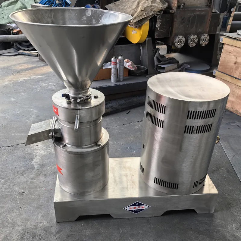 A colloid mill reduces particle size by shearing, grinding, and mixing, using high-speed rotation and stationary teeth for effective wet grinding.