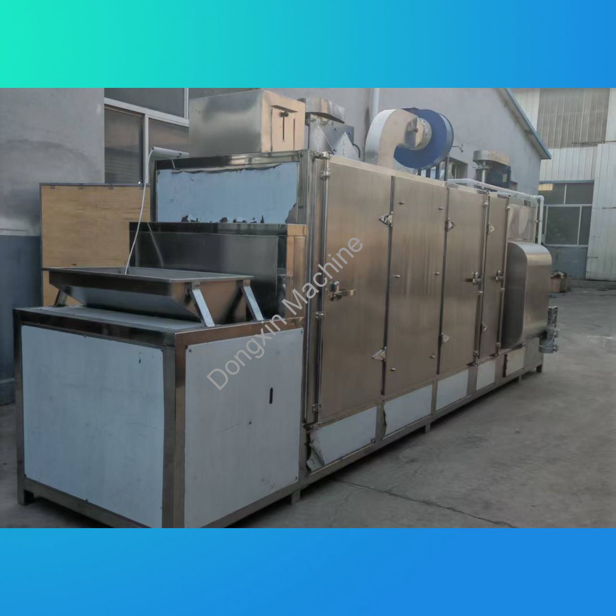 Conveyor belt continuous baking and cooling integrated machine