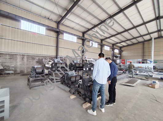 International Client Visits Anqiu HeXin Food Machinery: On-Site Inspection of Cashew Shelling Machines