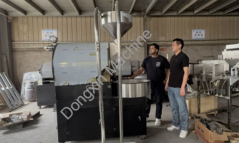 Sri Lankan Client Visits Anqiu Hexin for Coffee Bean Roaster Inspection &ndash; Fully Satisfied